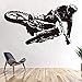 Wandaufkleber Motocross Motorradrennen Aufkleber Auto Motocross Motorrad Poster Vinyl Wandtattoo Dekoratives Wandbild Motocross Motorradrennen Aufkleber 58x103cm