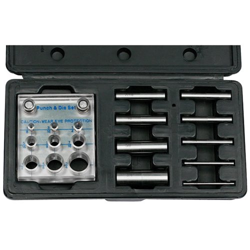TTC 90105 9 Pc 1/8"-3/4" Punch & Die Set