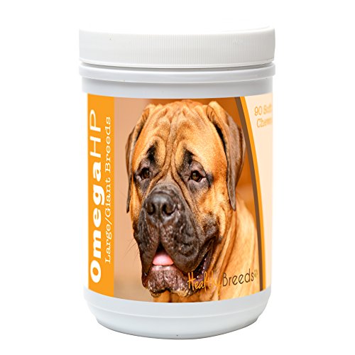 Image of Healthy Breeds Bullmastiff Omega HP Fatty Acid Skin and Coat Support Soft Chews 90 Count