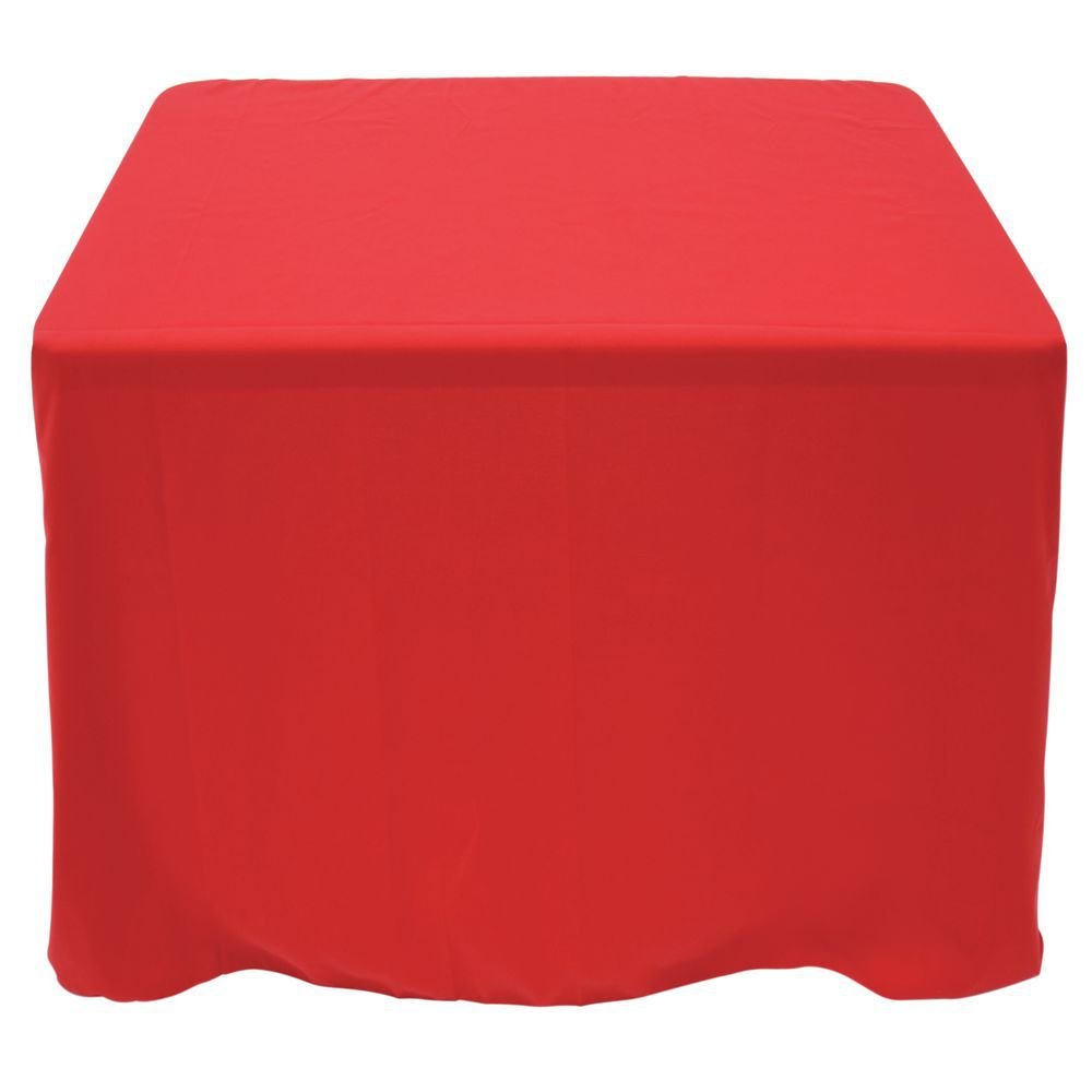 Tablecloth Red Square Spun Polyester - 52" x 52" by HUBERT – Polyester, Red, Model BTC2-52X52-111