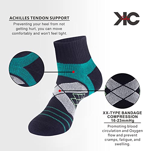 Arch Support Socks - Light Compression Cushioned 4-Pack for Men & Women3
