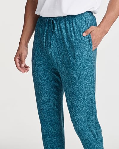 Image of Real Essentials 3 Pack: Men's Soft Lounge Sleep Joggers - Pajama Pants Drawstring & Pockets (Available in Big & Tall)