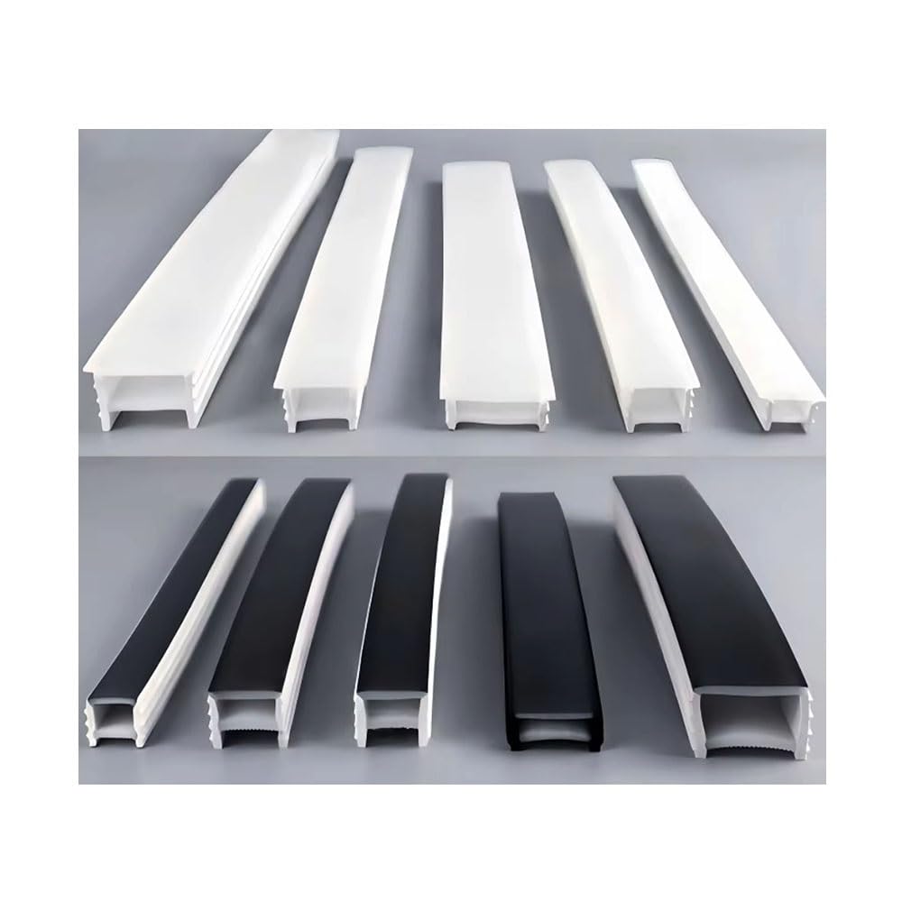 YILMVANY LED Neon Silicone Diffuser Tube -1pc(Black,F1210-1meter)