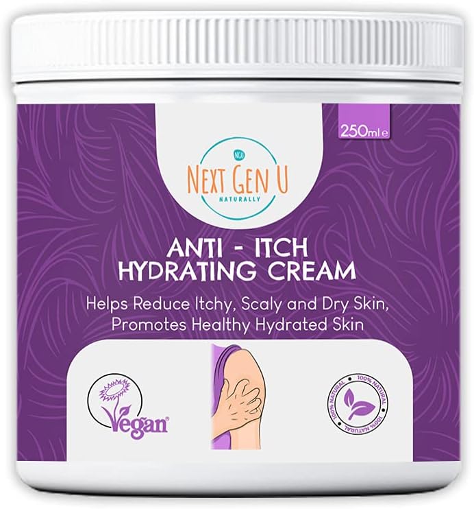 Calming Relief Cream, 250 ml, Moisturizing Comfort from Itchy Skin, Helps Alleviate Itch from Eczema, Hives, Sunburn