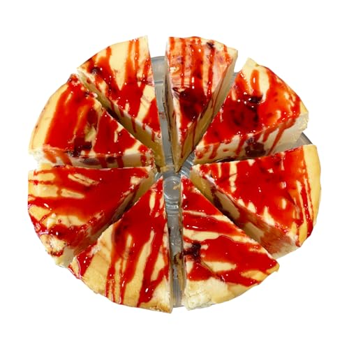 Strawberry Cheesecake 8" Freshly Baked, Gourmet Dessert, Creamy California Style