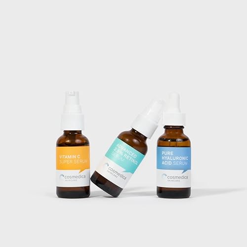 Miniatura 4 de Cosmedica Skincare Juego de suero facial para piel clara + 2 rodillos de microagujas