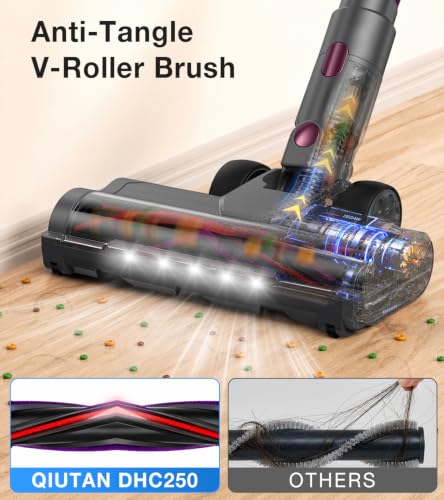 Cordless Vacuum Cleaner, 600W 55KPa Vacuum Cleaners for Home, Powerful Self-Standing Stick Vacuum - image 3