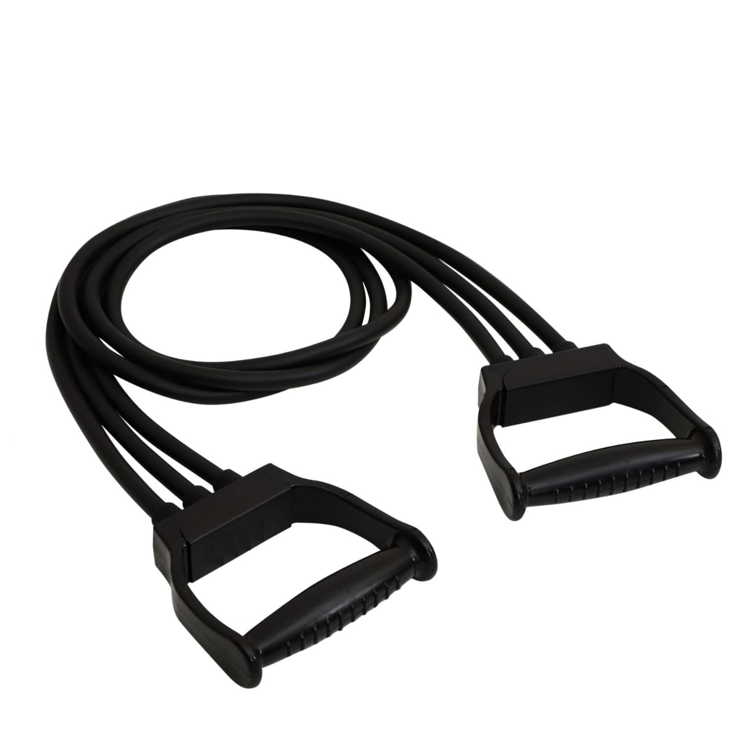 Fitcozi Triple Tube Exercise Resistance Band for Physical Fitness and Yoga at Home & Gym for Men & Women (Black)-picture-19