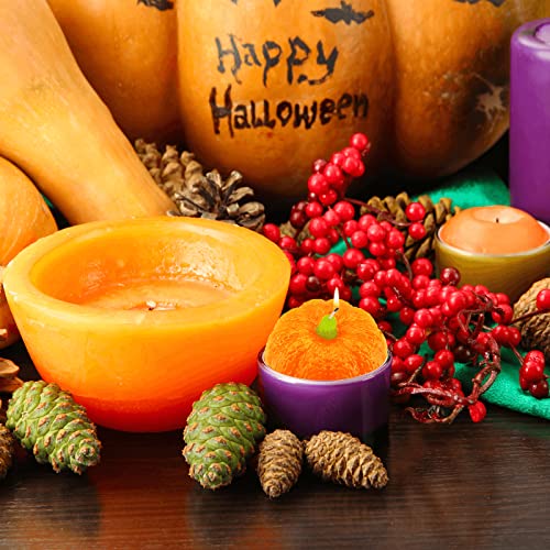 6 Pieces Pumpkin Maple Leaves Fondant Mold Halloween Maple Leaves Silicone Mold 3D Pumpkin Candle Epoxy Mold Thanksgiving Theme Silicone Mold For Making Cupcake Chocolate Cookie Fondant Cake Decor #TOP3