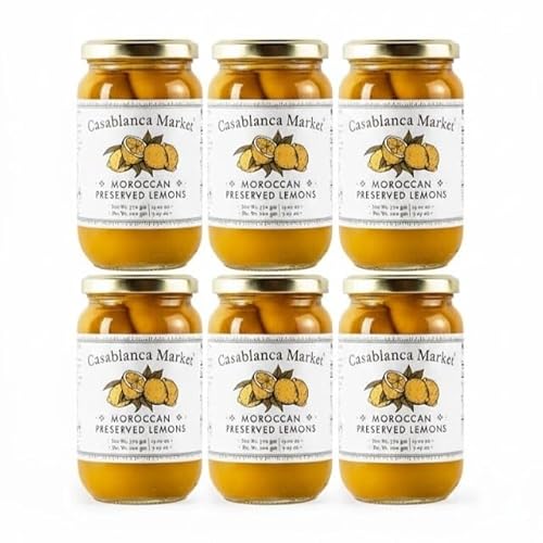 Casablanca Market Moroccan Preserved Lemons 6-Pack (13oz Each) – Authentic