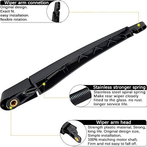 AUTOBOO Replacement For FORD EDGE 07-14 Lincoln MKX 2007-2013 Rear Windshield Back Wiper Arm Blade Cover Cap Set- -Original Factory Quality