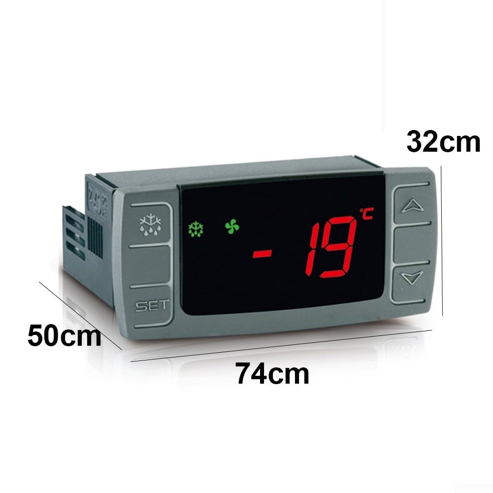 Controlador electrónico inteligente XR02CX5N0C1 de la temperatura para el equipo comercial de la refrigeración, con la exhibición digital y el diseño integrado de la instalación