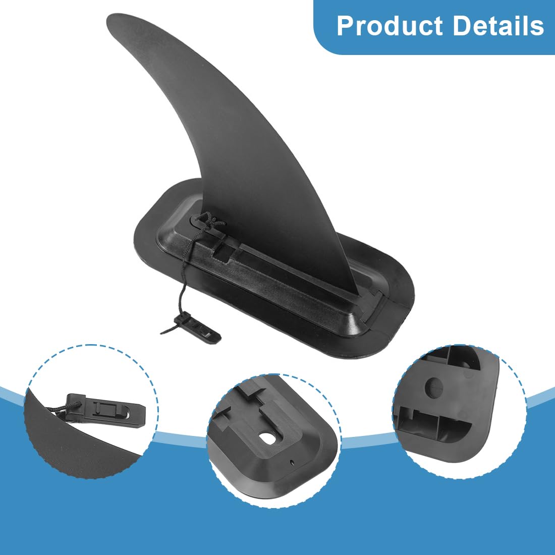 Pinna Universale GHEART Per SUP E Surf - In Nylon Resistente | Facile Da Montare E Rimuovere - Foto 9