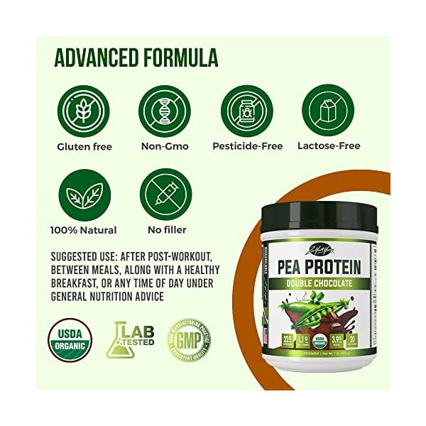 zyy Flavored Organic Hydrolyzed Vegan Pea Protein Powder All Natural