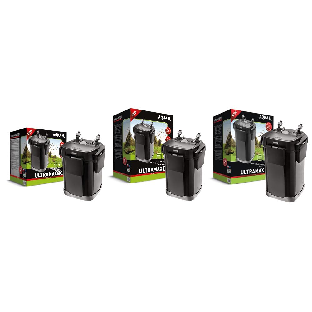 Filtro Ultramax 1500 – Esperto in filtrazione | Potente Filtro Esterno per acquari d'Acqua Dolce 250 – 450 l | 1500 l/h | 16 W | prefiltro + autoadescamento Automatico