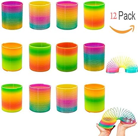 Amazon レインボースプリング 子供のおもちゃ 12個 おもちゃ雑貨 おもちゃ
