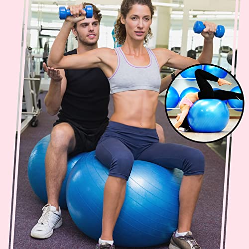 Jerify 10 Pcs Pilate Ball Exercise Ball Bulk Yoga Ball For Fitness Pregnancy Birthing, Core Ball Chair Workout Equipment With Pump And Plug For Office Home Gym, Supporting 330Lbs (65 Cm) #TOP5