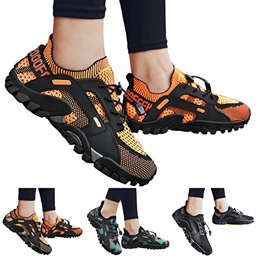 Zapatillas de deporte para mujer negras y transpirables para calzado de verano 2