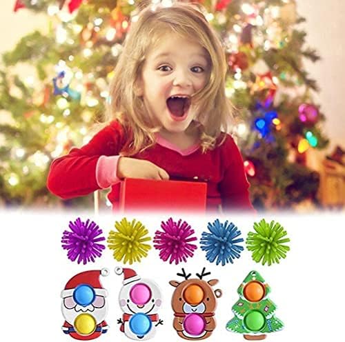 Advent Calendar 2022 Poppet-fidget Toy Set 24DAYS Christmas Countdown Calendar Push Bubble Pop Toy Stress Anxiety Relief Toys Set for Kids (Advent)