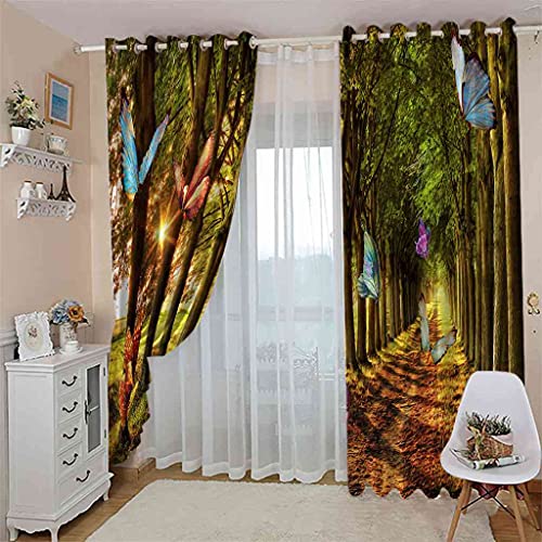 Rideau de chambre occultant forêt 3D pour créer un cocon de sérénité - 4