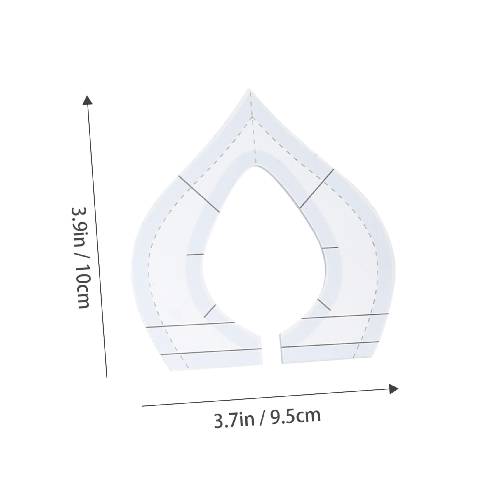 VILLCASE 18piezas Plantilla Acolchado Acrílica Para Costura Regla De Patchwork Para Diseño De Ropa Herramienta Práctica