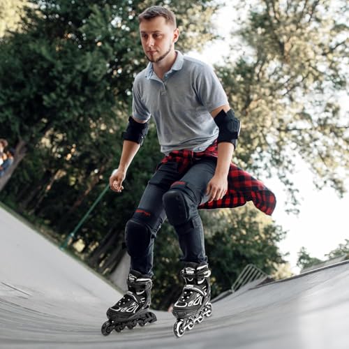 2PM SPORTS Verstellbar Inliner für Kinder, Leucht Inline Skates Rollschuhe für Damen/Herren