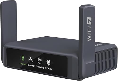 GL.iNet GL-BE3600 (Slate 7) Router Portátil de Viaje, Wi-Fi 7 de Doble Banda en Bolsillo, Router 2.5G, Routers VPN Portátiles WiFi para Viajes,