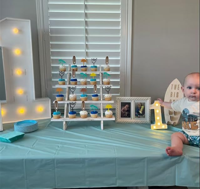 2Pcs Baby Boy 1st Birthday Outfit The Big One Wave Short Sleeve T-Shirt Tops Shorts Pants Set Summer Clothes4