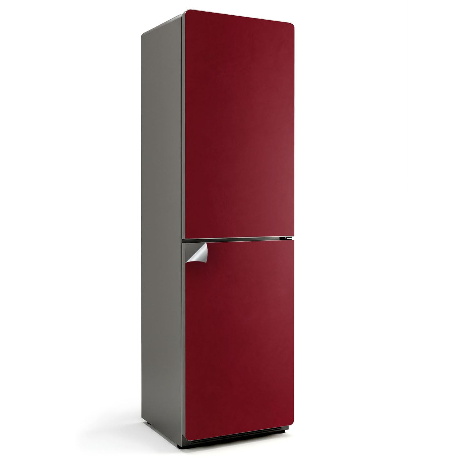Vinilo para frigorífico de 60x205 cm color borgoña elegante