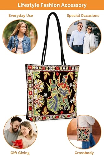 Embroidered Handmade Purses for Women Tote | Shoulder Bag | Handbag | Ladies Hobo Bag Wallet Retro Canvas bag2
