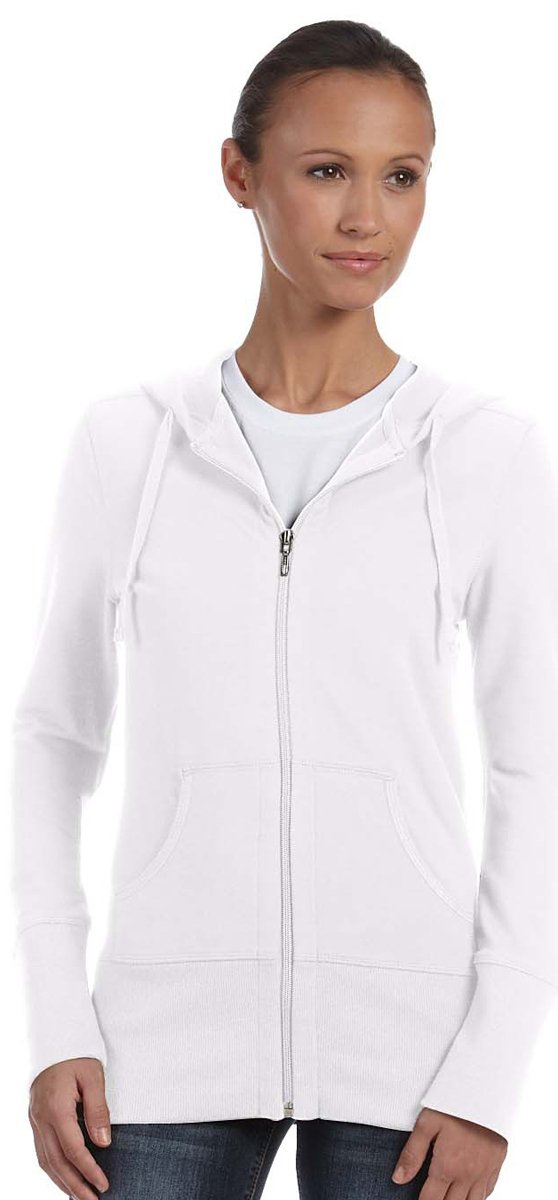 Bella Womens Stretch French Terry Lounge Jacket