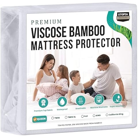 Utopia Bedding Waterproof Mattress Protector Cover