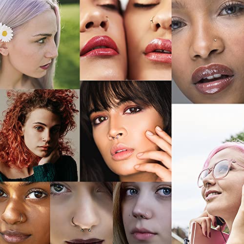 Ubjuliwa CR-PR02-185PCS-A 142Pcs - 185Pcs Body Piercing Jewelry For All Piercings, Tongue Nipple Rings Eyebrow Lip Belly Button Barbell Nose Piercing Tragus Navel Body Jewelry thumb #5