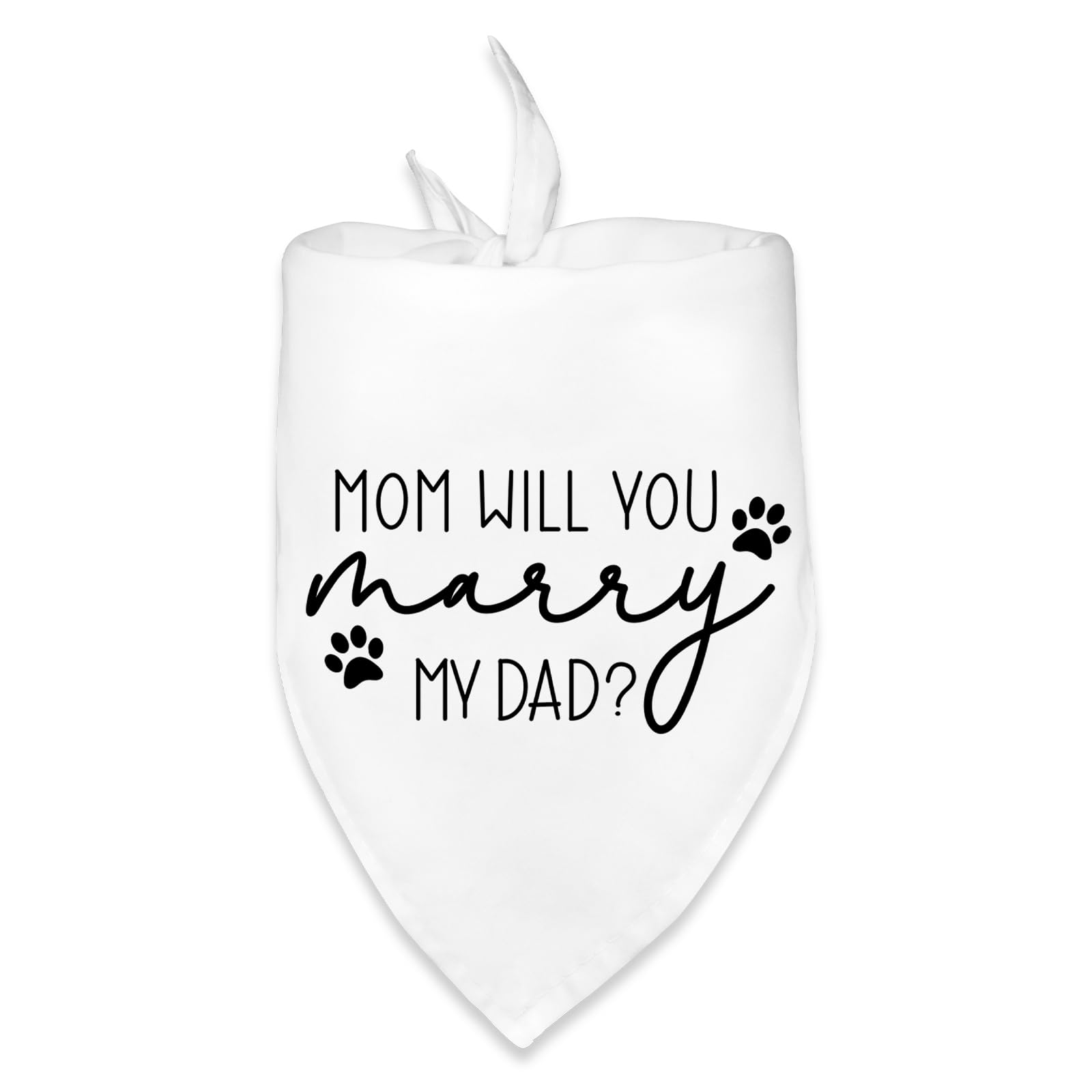 Dog Wedding Engagement Bandana Apparel & Accessories Pet Bandana Scarf Photo Prop Mom,Will You Marry My Dad? Wedding Outfit Funny Engagement Party
