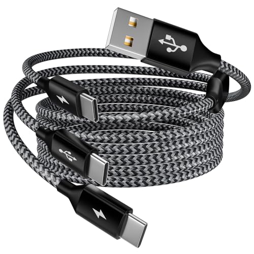 MPATIBY Multi Charging Cable,USB C Splitter Cable,3 in 1 Multi Charging Cord with 3 Type-C Port for iPhone 16 15 Pro Max Galaxy S23 S22 S10 Note 20 Cell Phones Tablets and More,1Pack 5FT