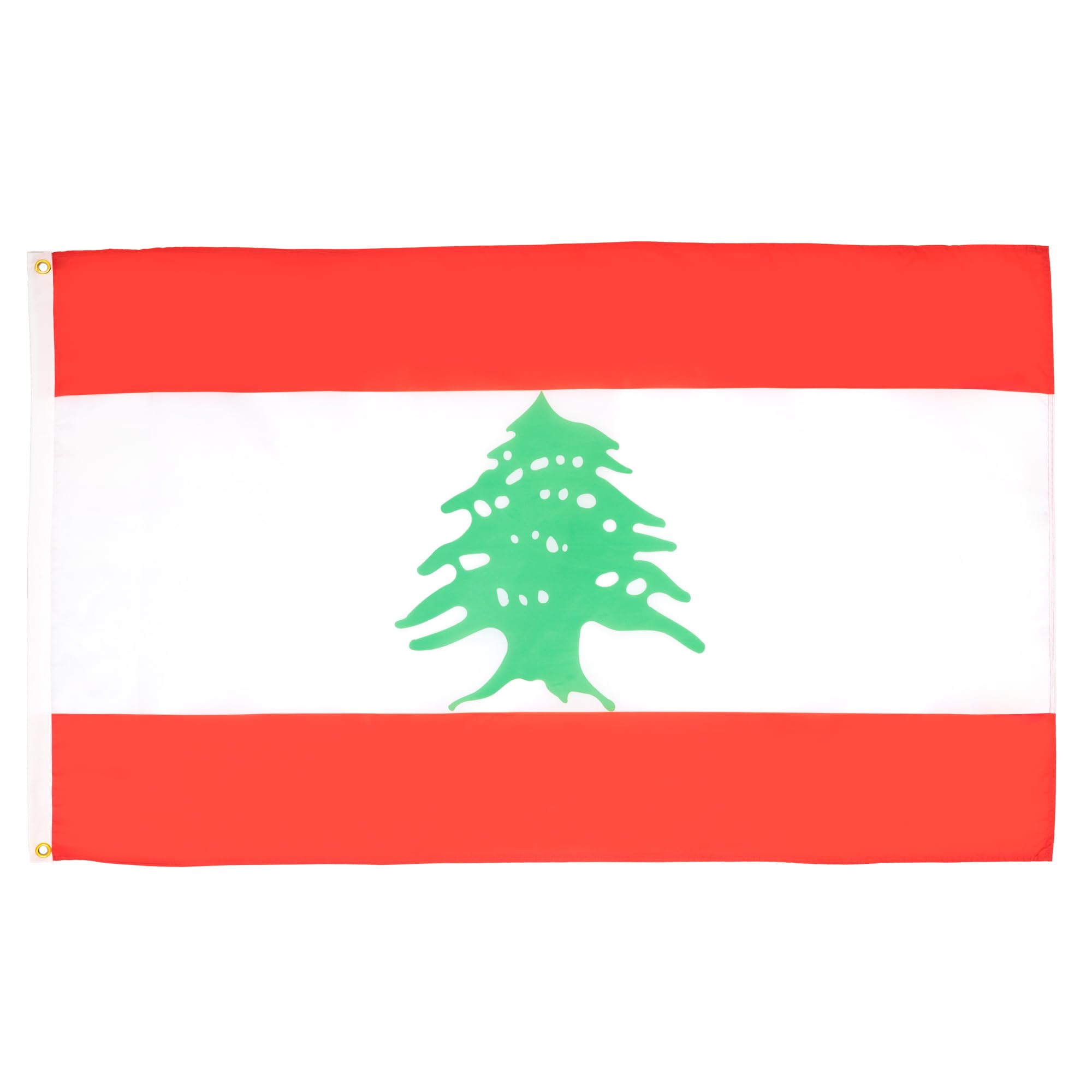 AZ FLAG - Lebanon Flag - 3x5 Ft - 100D Polyester Lebanese Banner with Two Metal Grommets - Fade Resistant - Vivid Colors - 3' x 5' Feet - 150x90 Cm