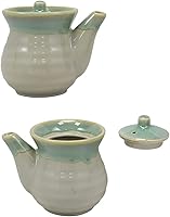 Vista 5 de JapanBargain 2734, Soy Sauce Dispenser Traditional Japanese Tenmoku Pottery Shoyu Bottle Pot Mini Teapot, Made in Japan, 8 oz, Black