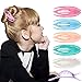 RC ROCHE ORNAMENT 6 Pcs Womens French Concord Curved Hair Clip No Slip Strong Grip Comfortable Hold Girls Ladies Beauty Accessory Pin Teeth Clamp, Small Pastel Multicolor