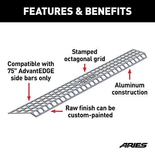 ARIES 2055175 Tapete de Paso Raw Aluminum 75 Pulg miniatura 3