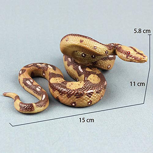 Yanyueshop Simulation Snake Toy, Realistic Big Python Snake Model, Halloween Scary Prank Toys Decoration Props, 2Pcs #TOP5