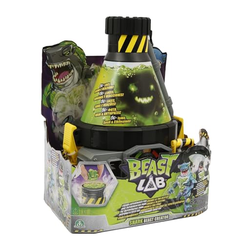 BEAST LAB Laboratotio Bio Beast, Juguete Interactivo científico, Ingredientes para Hacer Mezclas y Figura articulada de una Bestia, Juego con Sonido y Luces, +5 años, Famosa (BTL00000)