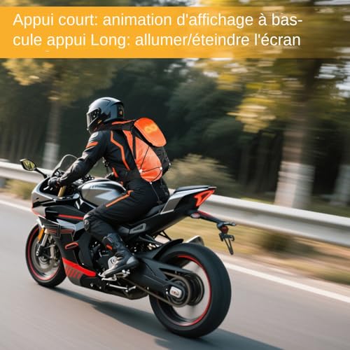 Sac à dos vélo LED accessoire sécurité sport nuit running - 7
