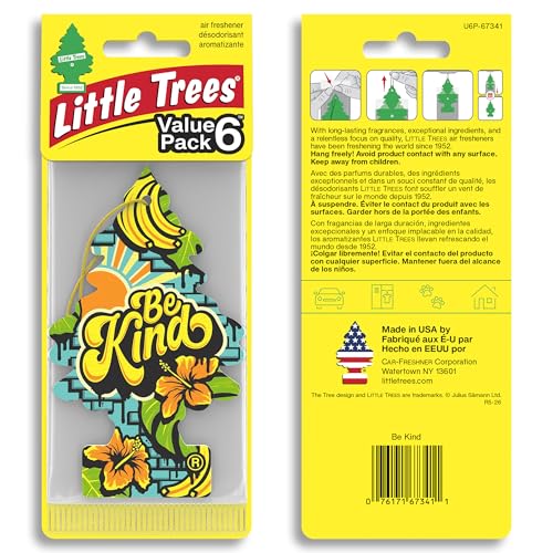 Image of LITTLE TREES Car Air Freshener | Hanging Tree Provides Long Lasting Scent for Auto and Home | 24 Air Fresheners |Be Kind