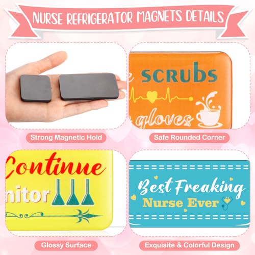 Set de 20 imanes decorativos para enfermeras miniatura 5