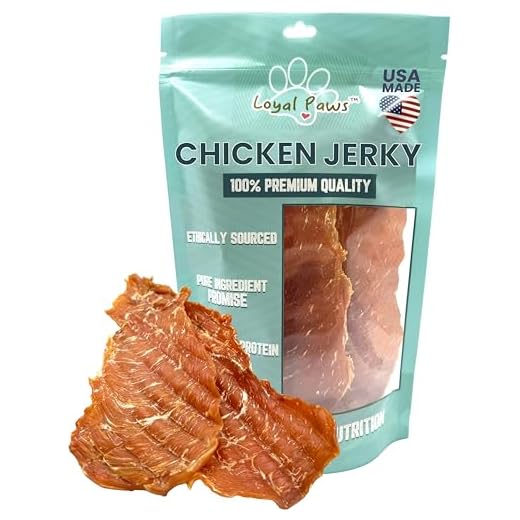 Loyal Paws Chicken Jerky Dog Treats for Training – All Natural Chicken Strips for Dogs, High Protein Dog Treats Chicken, Grain Free Dog Snacks, No Fillers, Limited Ingredient Chews Pet Supplies, 4oz