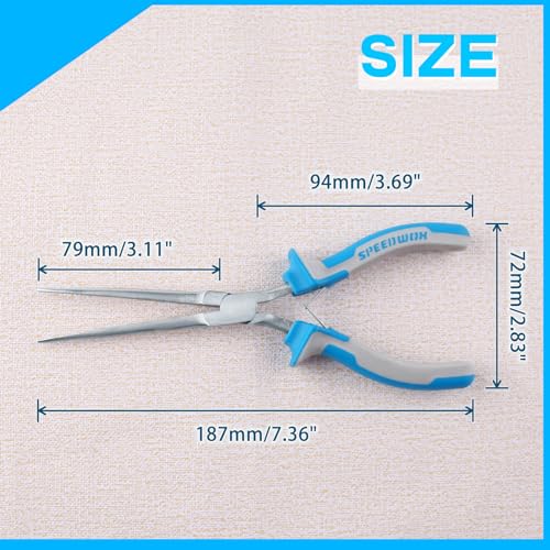 SPEEDWOX Micro Extra Long Needle Nose Pliers Mini Needle Nose Pliers fishing small needle nose pliers for jewelry making mini pliers jewelry making pliers long needle nose pliers hand tools - Image 5
