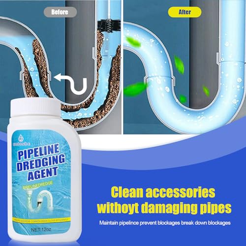 Image of Pipeline Dredging Agent, Drain Clog Remover, Powerful Sink Drain Cleaner | for Bathroom and Kitchen Sink Pipe Unclog
