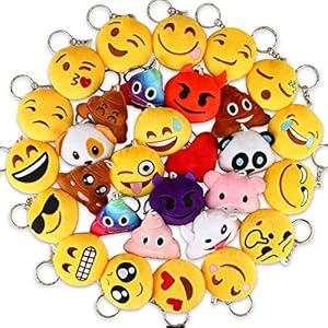 Emoticon Keychains, Dreampark Mini Emoticon Plush Party Favors Valentine' s Day Gifts Birthday Party Supplies, Carnival Prizes Easter Egg Fillers for Kids Treasure Box Bulk Toy Assortment 2" Set of 30 Emoticon Keychains Dreampark Mini Emoticon Plush Party Favors Valentine s Day Gifts Birthday Party Supplies Carnival Prizes Easter Egg Fillers for Kids Treasure Box Bulk Toy Assortment 2 Set of 30