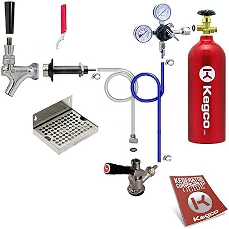 Kegco Deluxe 1-Tap Door Mount Kegerator Conversion Kit with 5