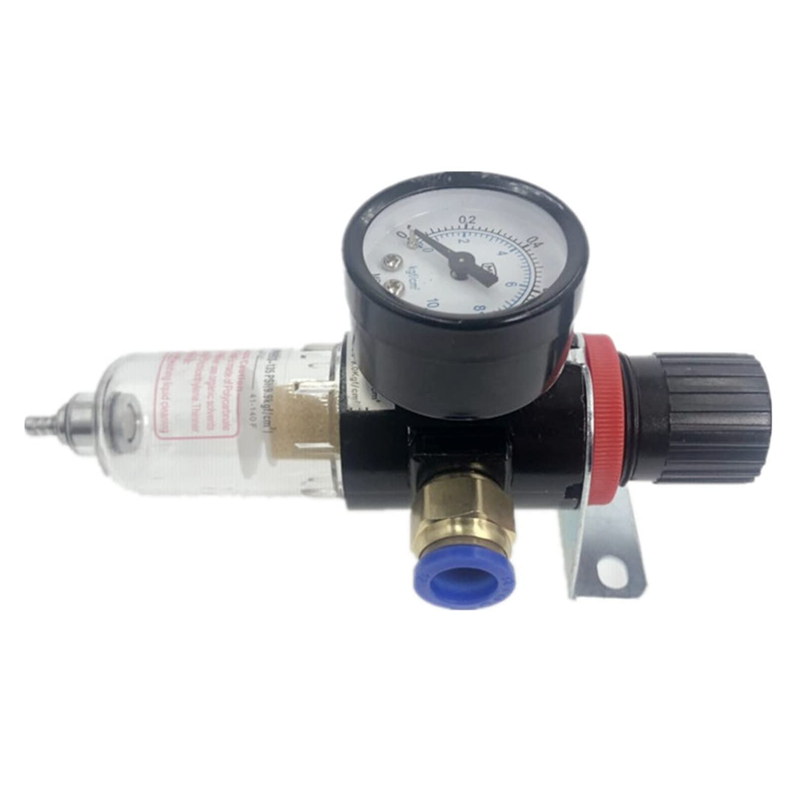 1 sztuka AFR-2000 pneumatyczny regulator filtra jednostka przygotowania powietrza, przełącznik ciśnieniowy, manometr AFR2000 (kolor: AFR-2000) (Afr-2000 W, Pc-12 mm)